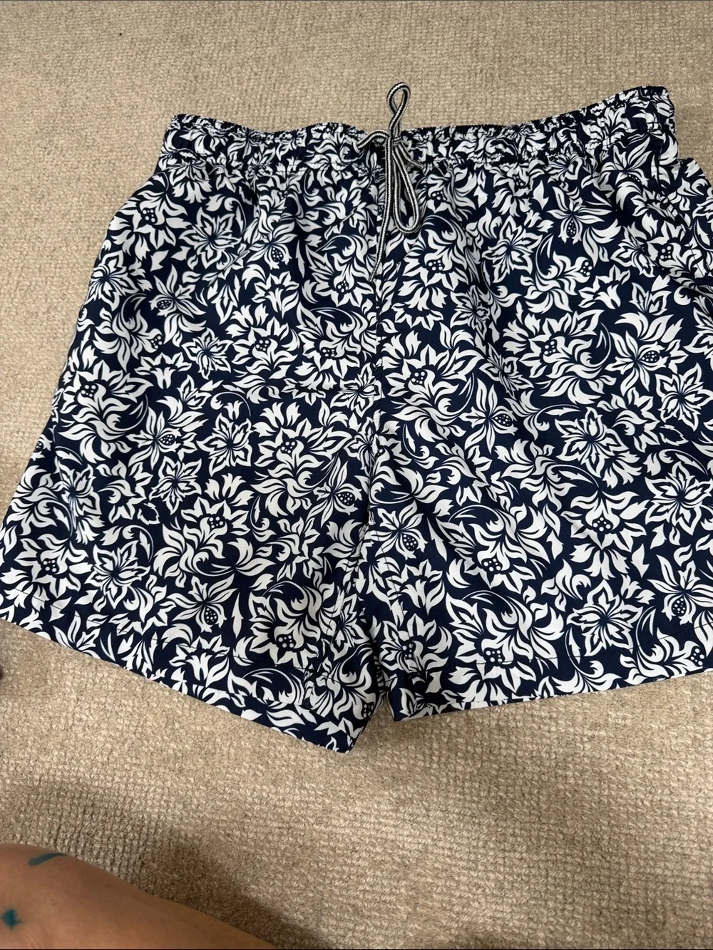 2 pair of Men's XXL Swim Trunks with Drawstring Waist